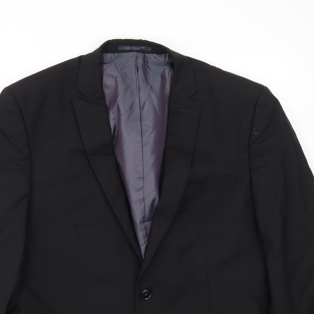 Mens UK Size 40 NEXT Regular Black Suit Jacket