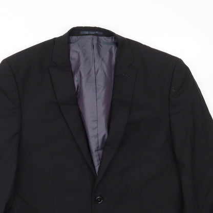 Mens UK Size 40 NEXT Regular Black Suit Jacket
