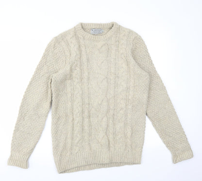 TU Mens Beige   Pullover Sweatshirt Size S