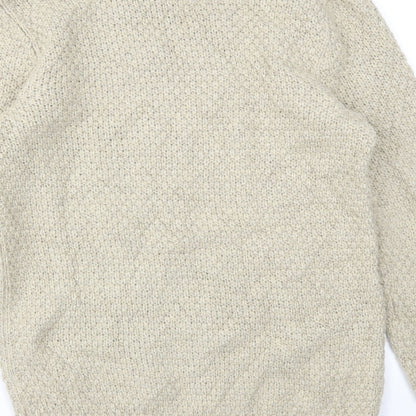 TU Mens Beige   Pullover Sweatshirt Size S