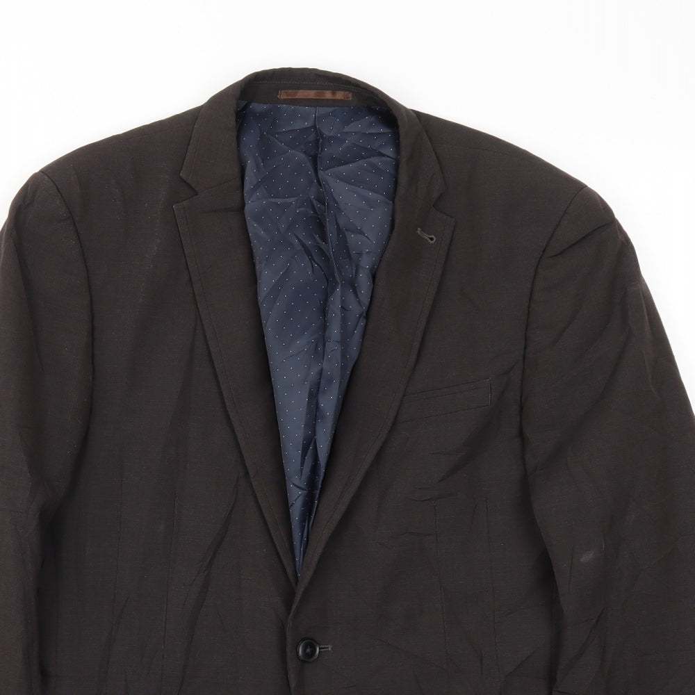 Mens UK Size 40 NEXT Regular Brown Suit Jacket