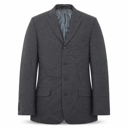 Mens UK Size 40 River Island Regular Grey Suit Jacket