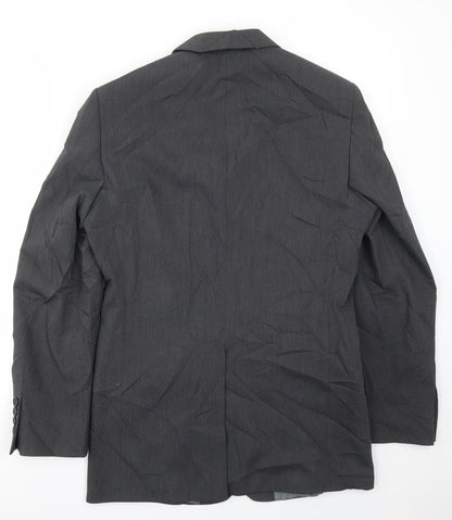 Mens UK Size 40 River Island Regular Grey Suit Jacket