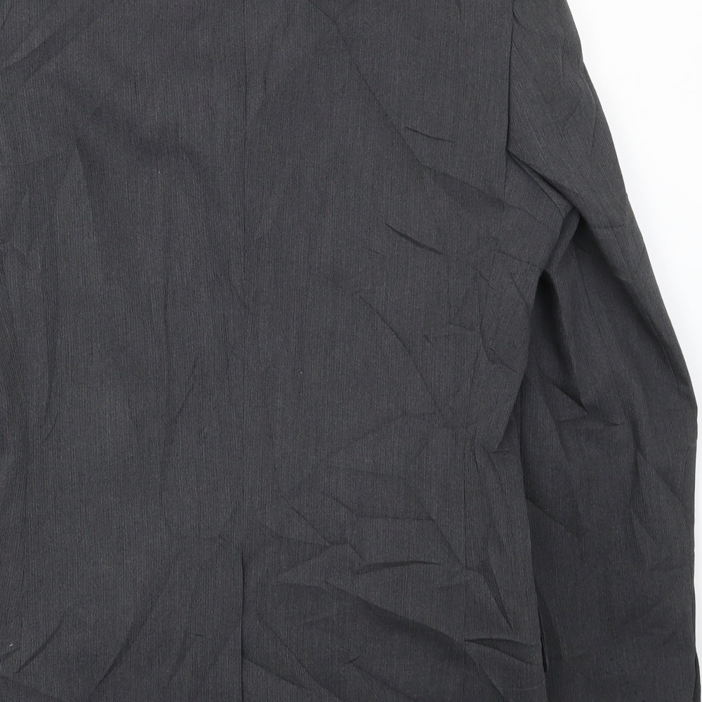 Mens UK Size 40 River Island Regular Grey Suit Jacket