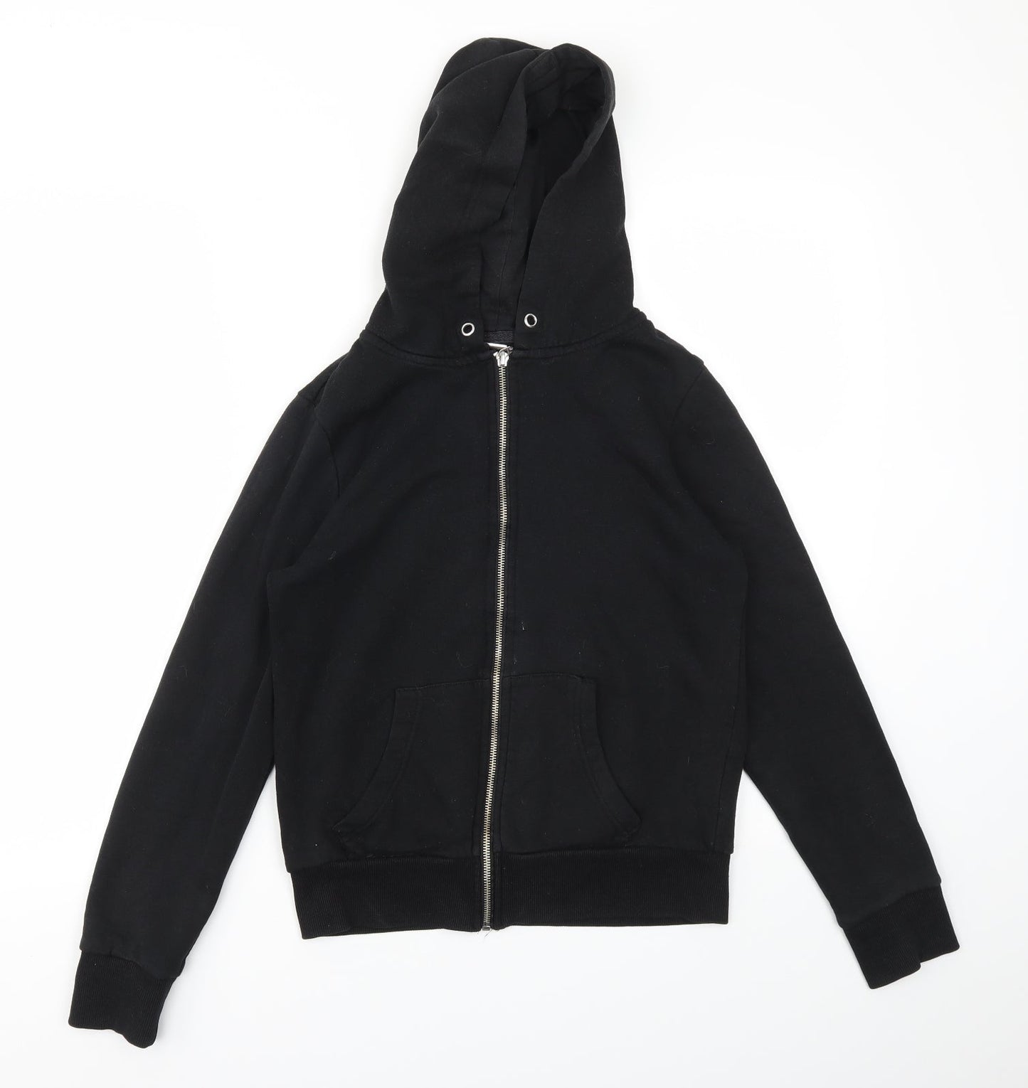 Womens UK Size 10 Primark Black Full Zip Jumper
