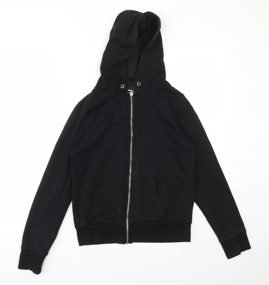 Womens UK Size 10 Primark Black Full Zip Jumper