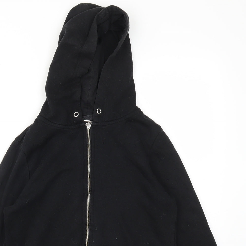 Womens UK Size 10 Primark Black Full Zip Jumper