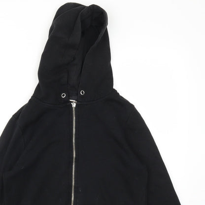 Womens UK Size 10 Primark Black Full Zip Jumper