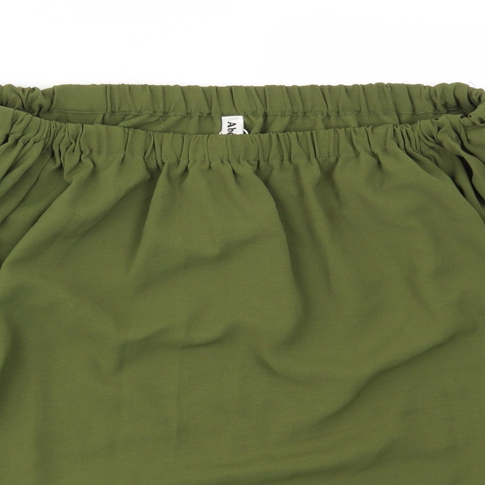 Abollria Womens Green   Basic Blouse Size 2XL
