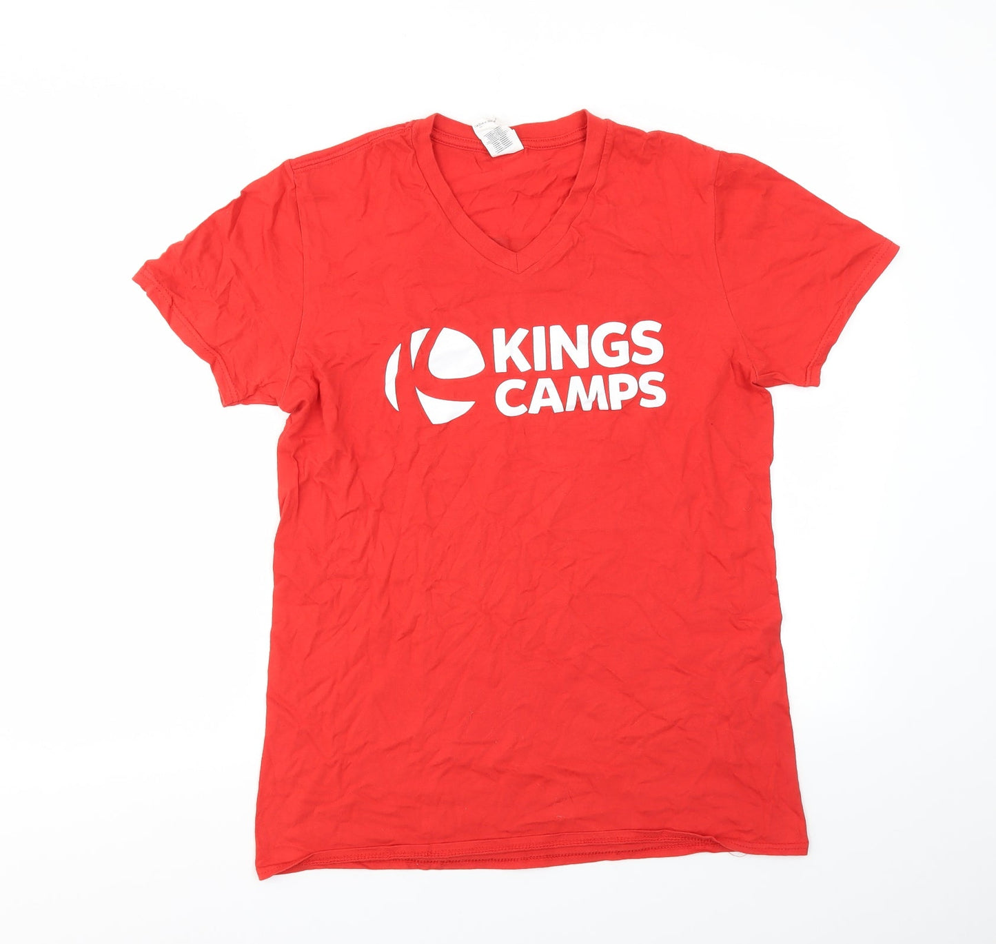 KING CAMPS  Mens Red    T-Shirt Size M