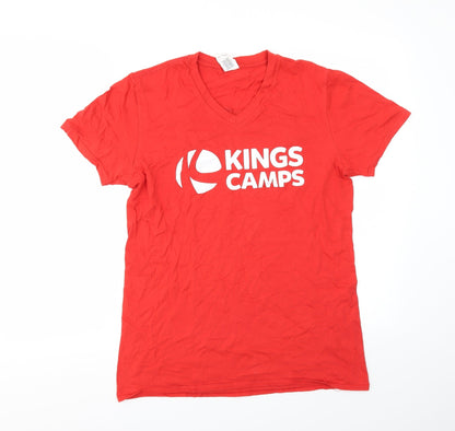 KING CAMPS  Mens Red    T-Shirt Size M