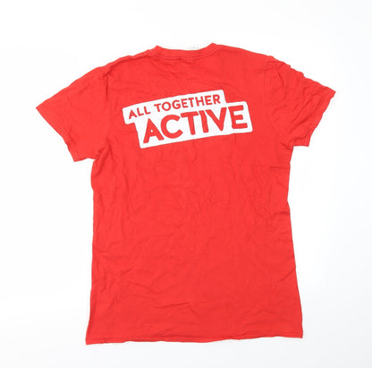 KING CAMPS  Mens Red    T-Shirt Size M