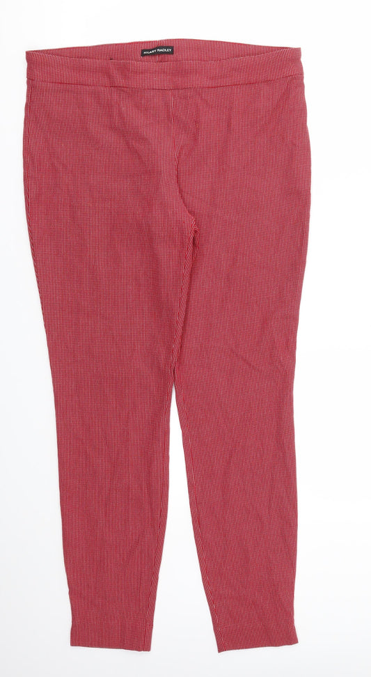 Womens UK Size 18 Hilary Radley Regular Fit  Red Trousers