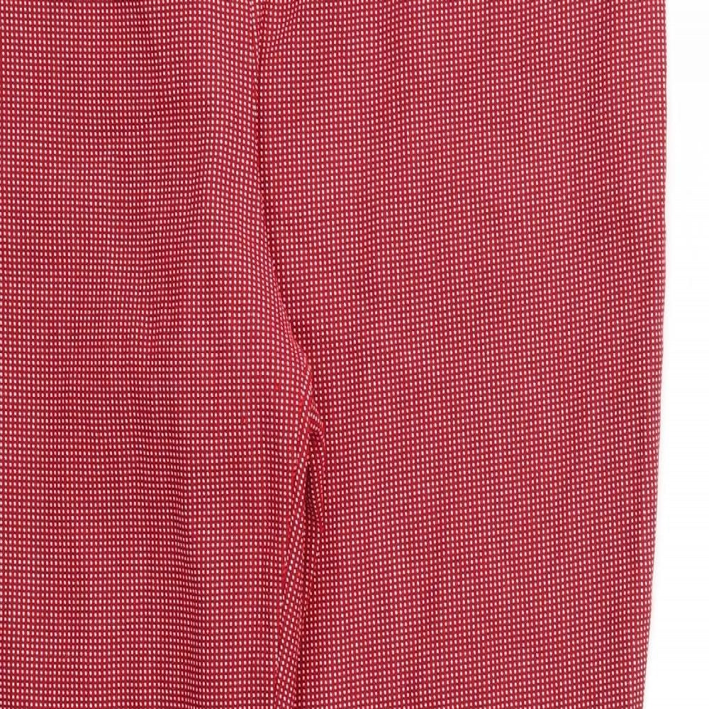 Womens UK Size 18 Hilary Radley Regular Fit  Red Trousers