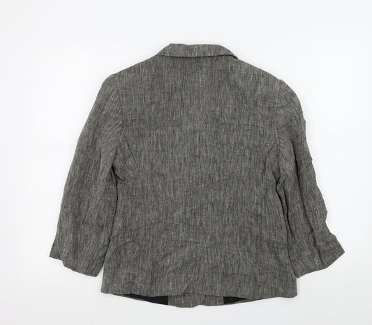 ALEX&CO Womens Brown Colourblock  Jacket Blazer Size 10