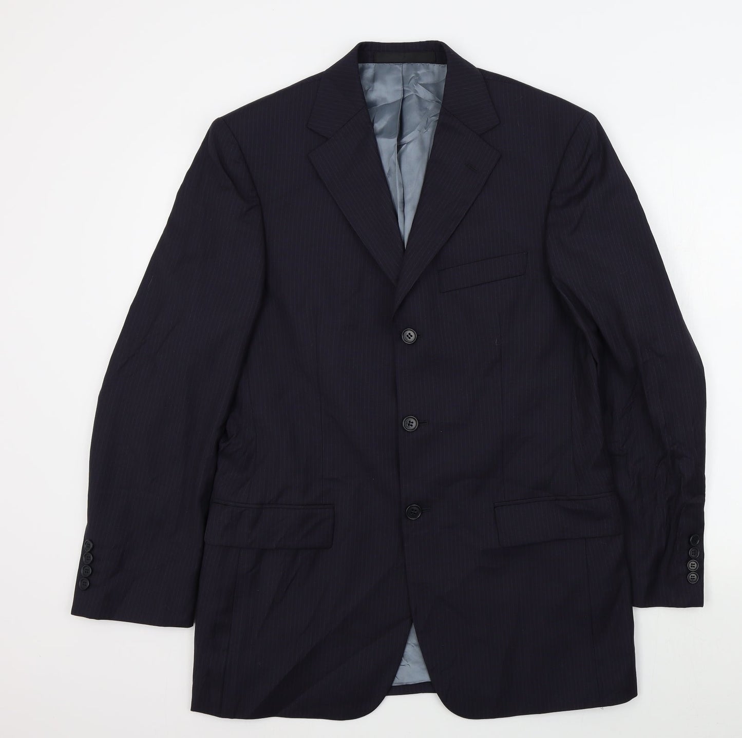 Mens UK Size 38 M&S Regular Blue Suit Jacket