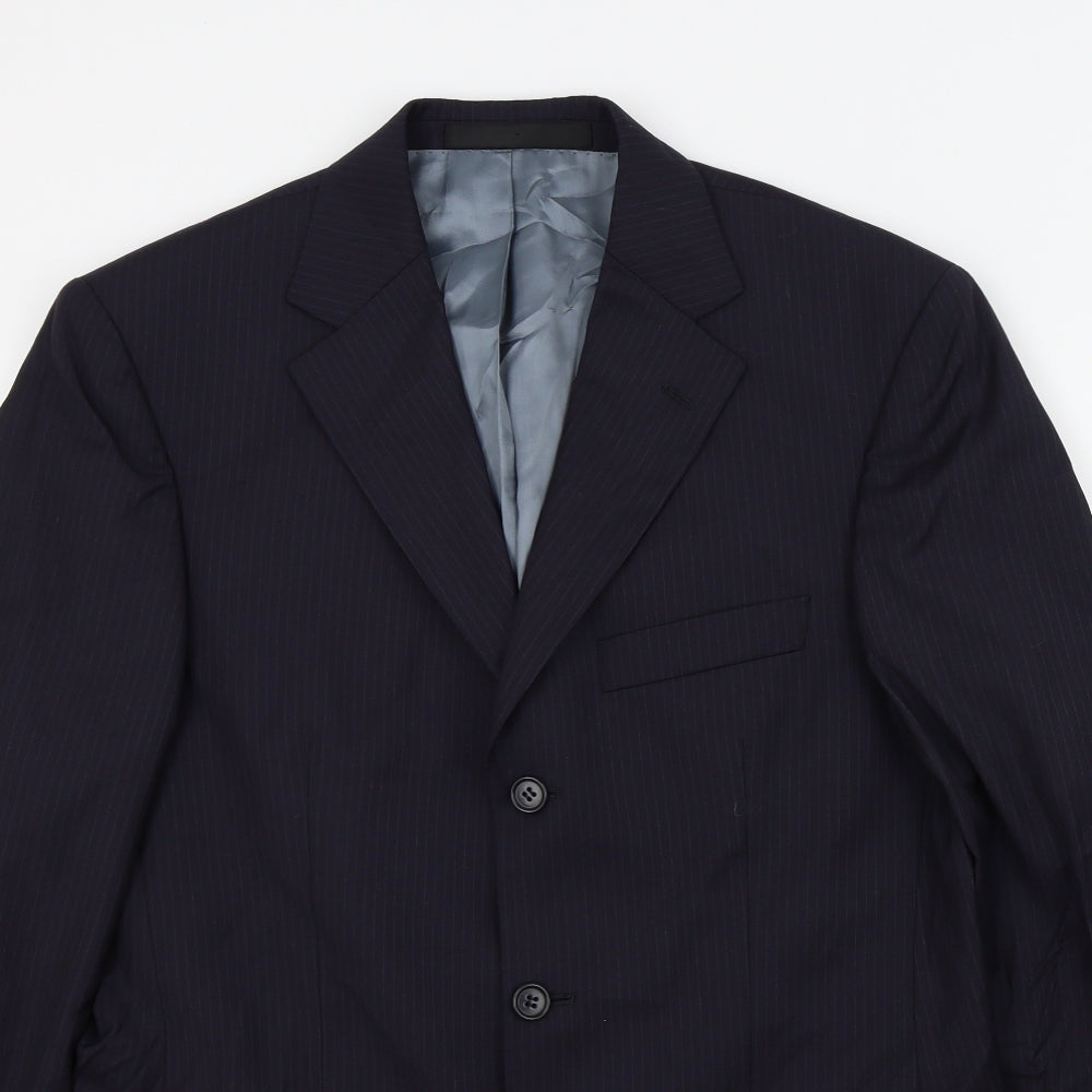 Mens UK Size 38 M&S Regular Blue Suit Jacket