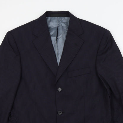 Mens UK Size 38 M&S Regular Blue Suit Jacket