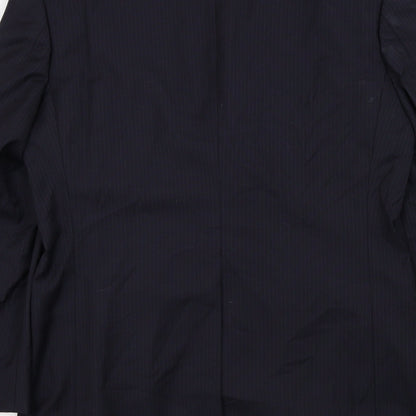 Mens UK Size 38 M&S Regular Blue Suit Jacket