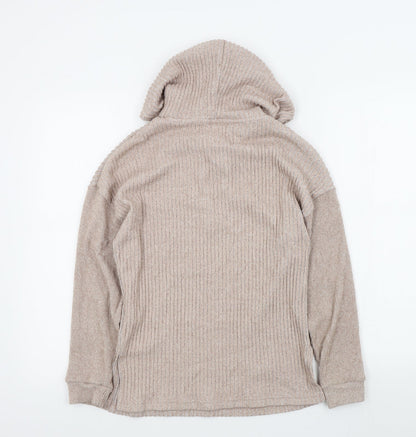 Womens UK Size XS F&F Pink Pullover Jumper
