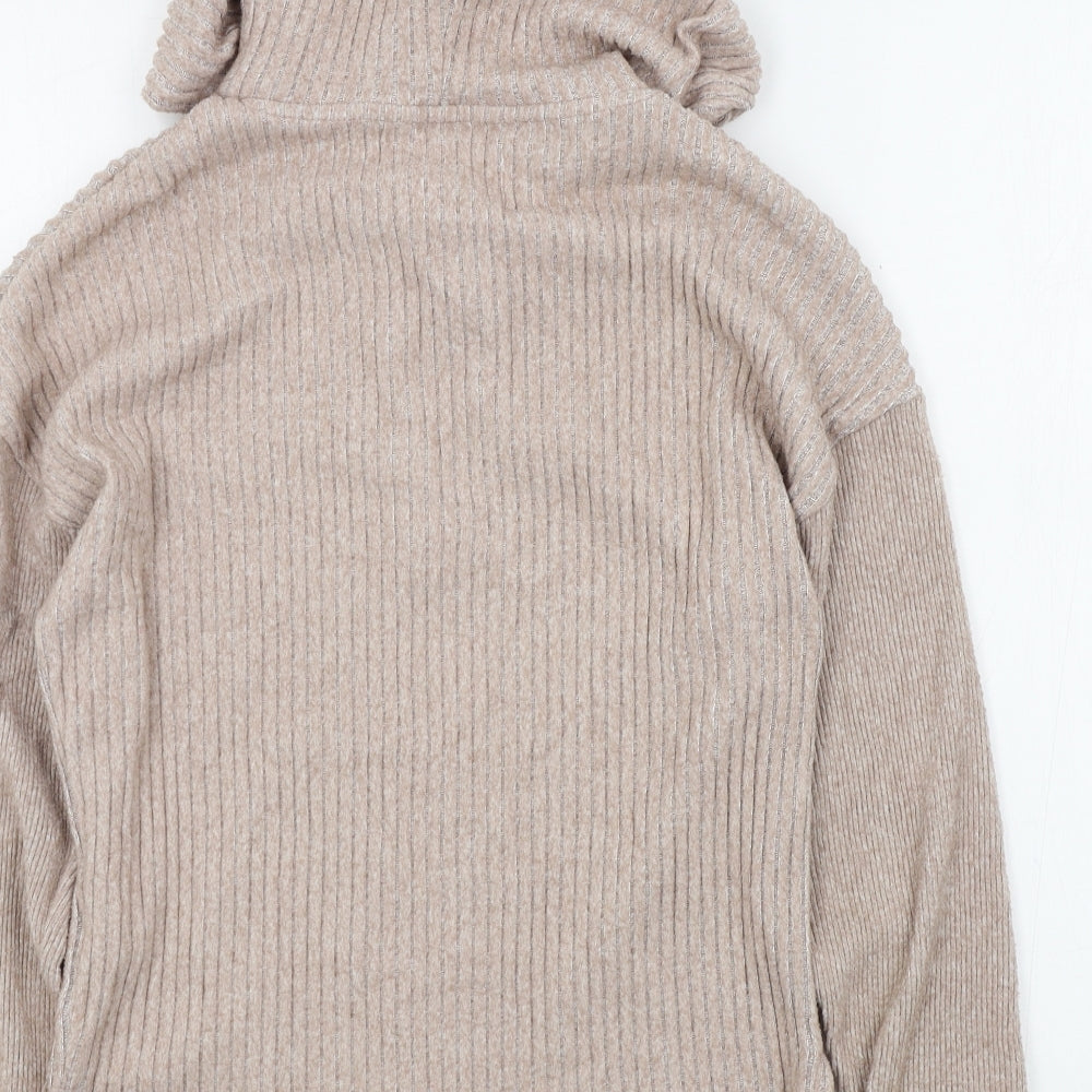 Womens UK Size XS F&F Pink Pullover Jumper