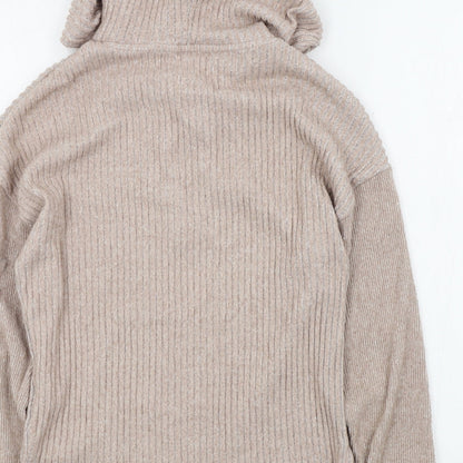Womens UK Size XS F&F Pink Pullover Jumper