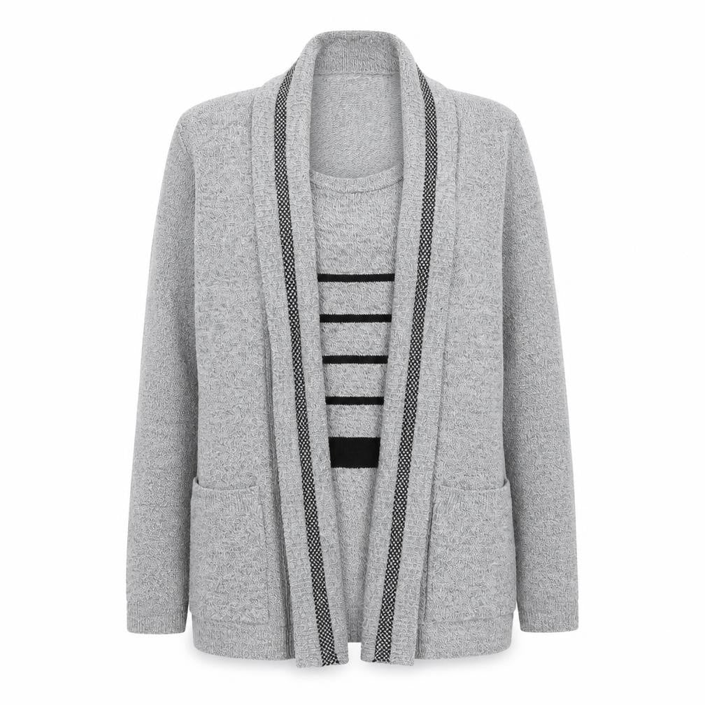 Womens UK Size 8 Pure & Natural Grey Pullover Jumper