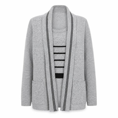 Womens UK Size 8 Pure & Natural Grey Pullover Jumper