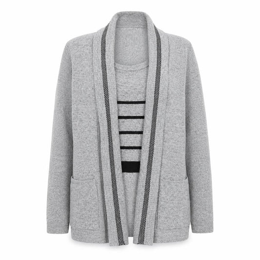 Womens UK Size 8 Pure & Natural Grey Pullover Jumper