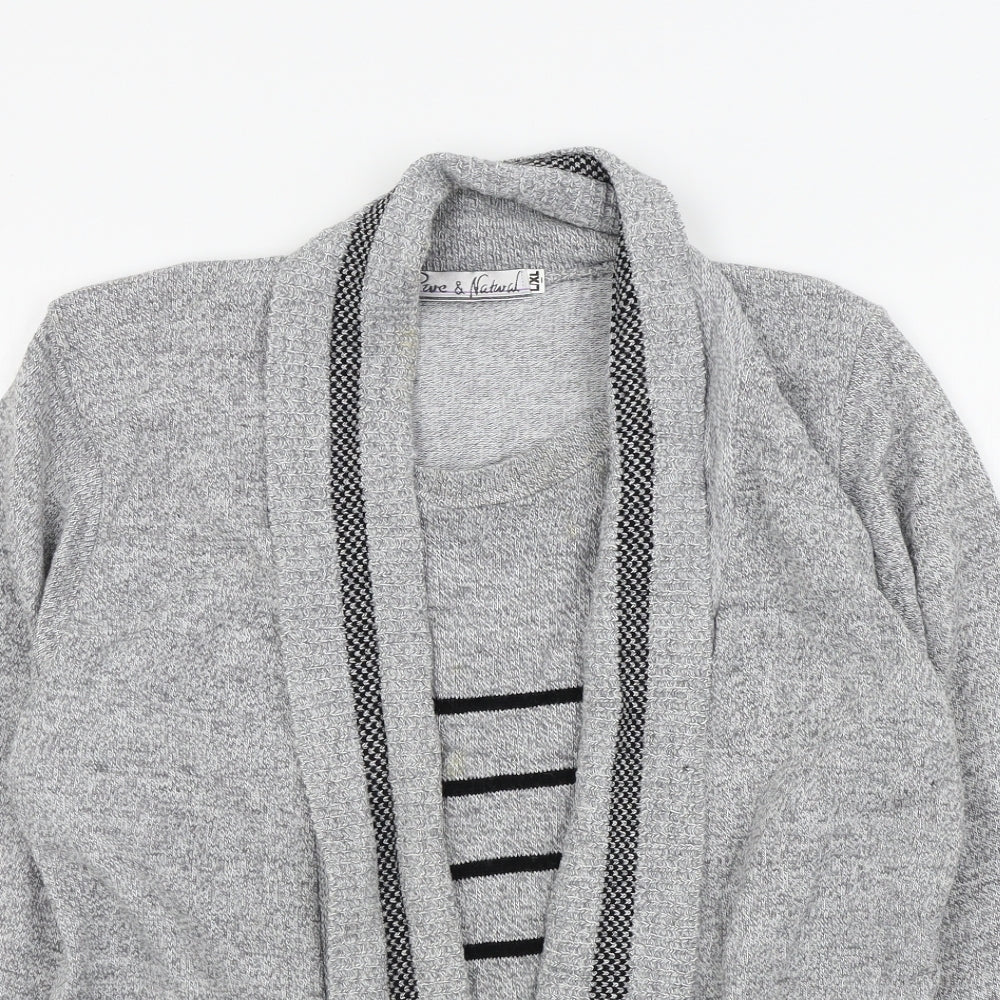 Womens UK Size 8 Pure & Natural Grey Pullover Jumper