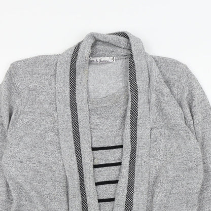 Womens UK Size 8 Pure & Natural Grey Pullover Jumper