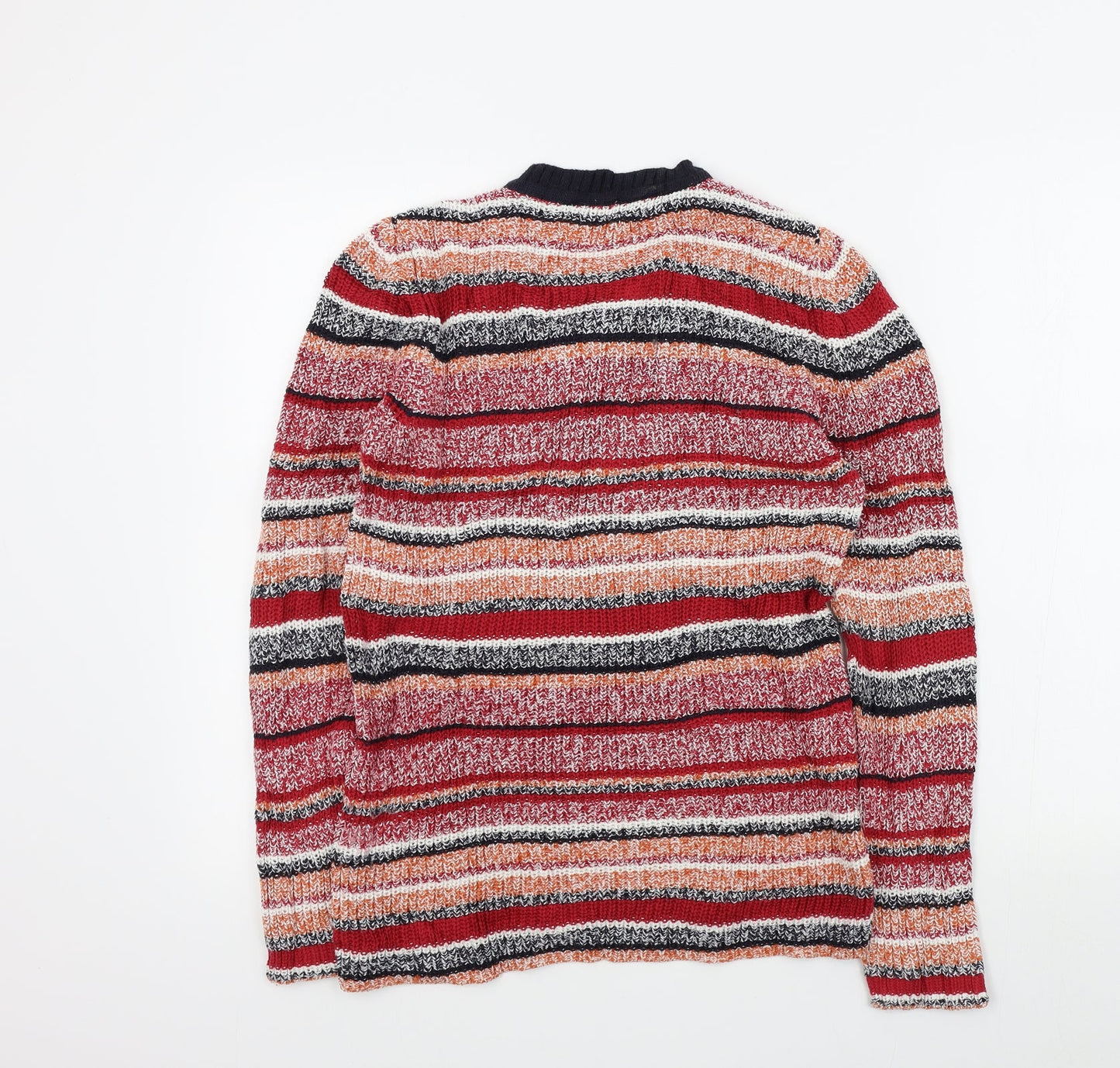 Womens UK Size S Papaya Red Pullover Jumper