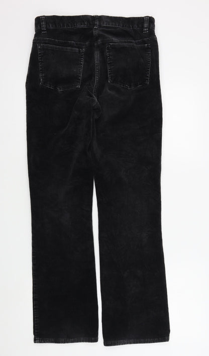 JEFF&CO Womens Black   Trousers  Size 12 L30 in