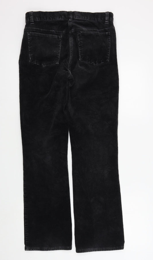 JEFF&CO Womens Black   Trousers  Size 12 L30 in