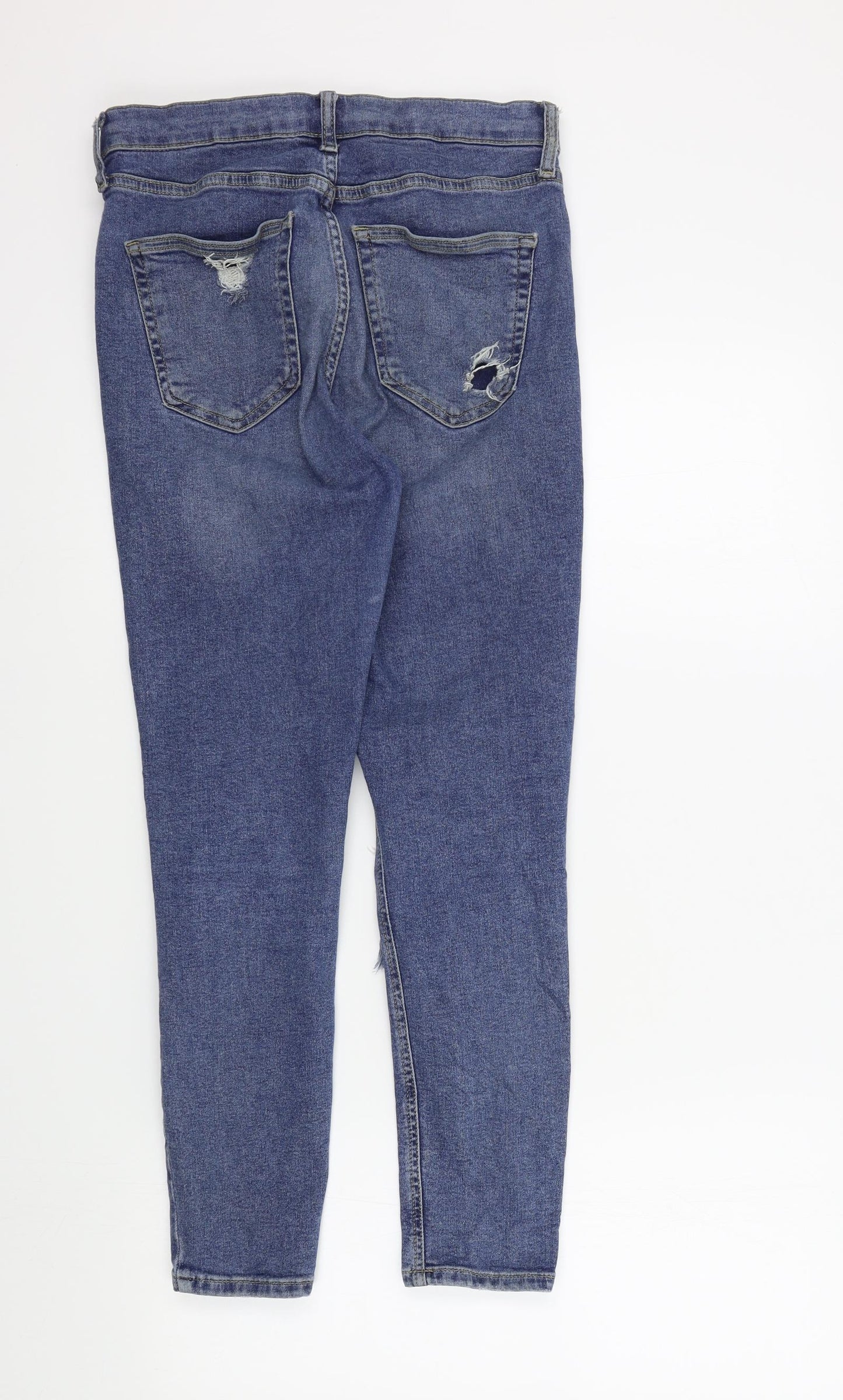 Topshop Womens Blue   Skinny Jeans Size 30 in L26 in