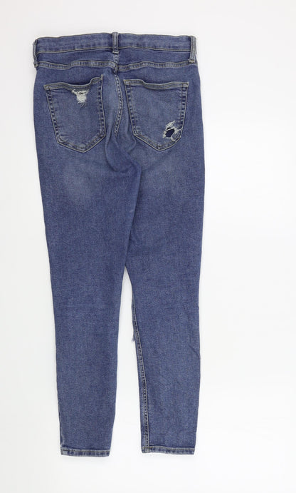 Topshop Womens Blue   Skinny Jeans Size 30 in L26 in