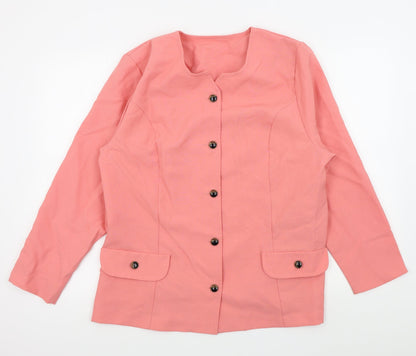 Womens UK Size 18 Preworn Regular Pink Blazer