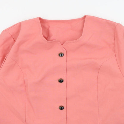 Womens UK Size 18 Preworn Regular Pink Blazer