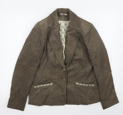 Klass Womens Brown   Jacket Blazer Size 14