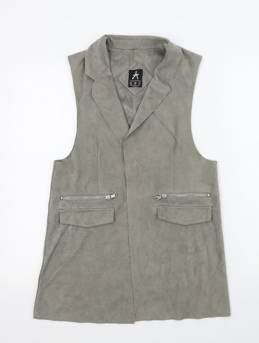 Primark Womens Grey   Jacket Waistcoat