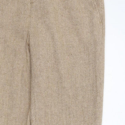 ROCHA,JOHN ROCHA Womens Beige   Trousers  Size 12 L31 in