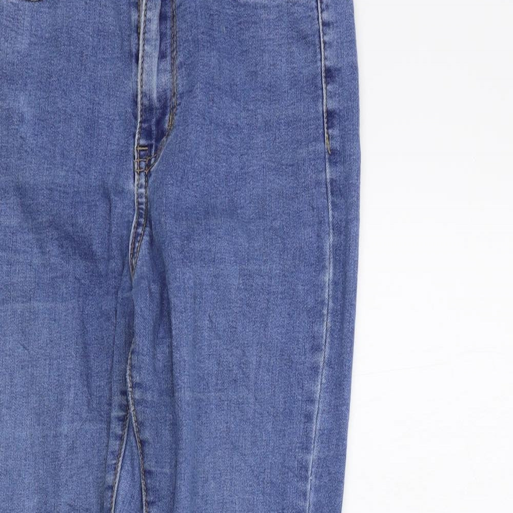 Womens UK Size 8 MOMOKROM Regular Fit Skinny Blue Jeans