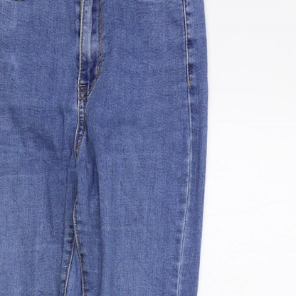 Womens UK Size 8 MOMOKROM Regular Fit Skinny Blue Jeans