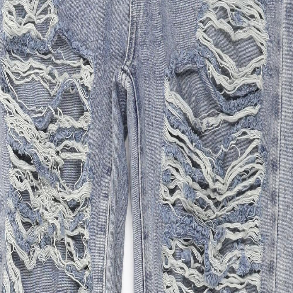 SheIn Womens Blue  Denim Straight Jeans Size M L30 in