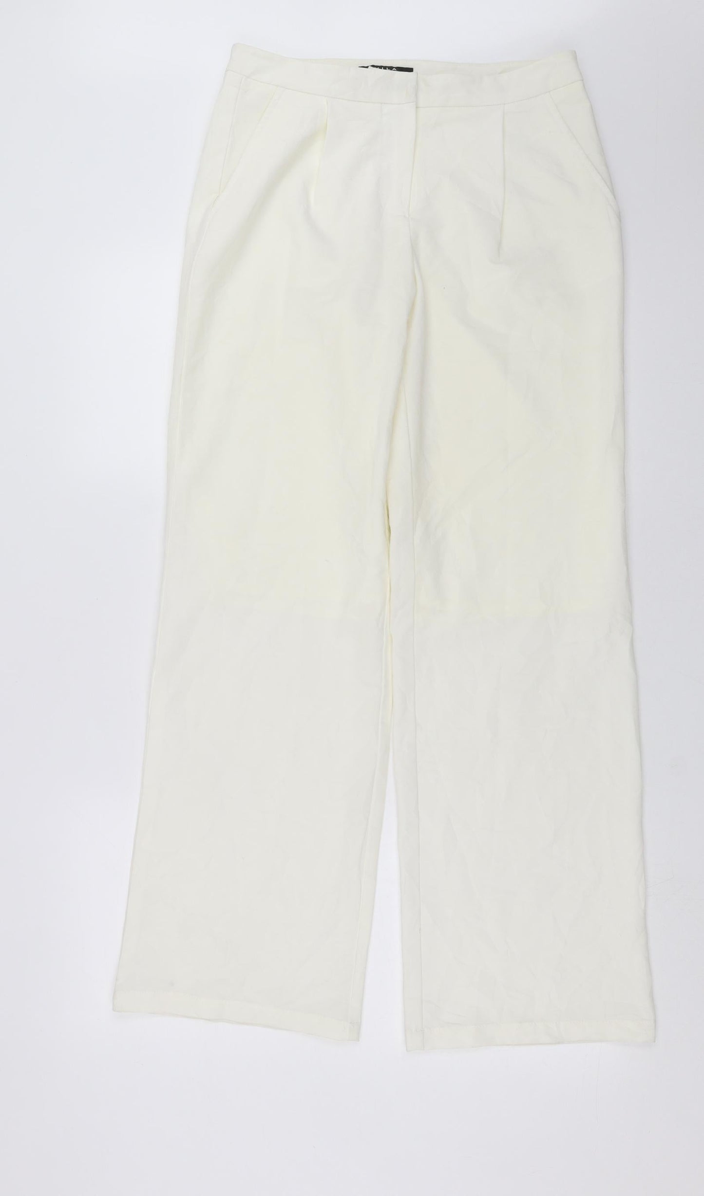 Vila Clothes Womens Ivory   Trousers  Size S L30 in