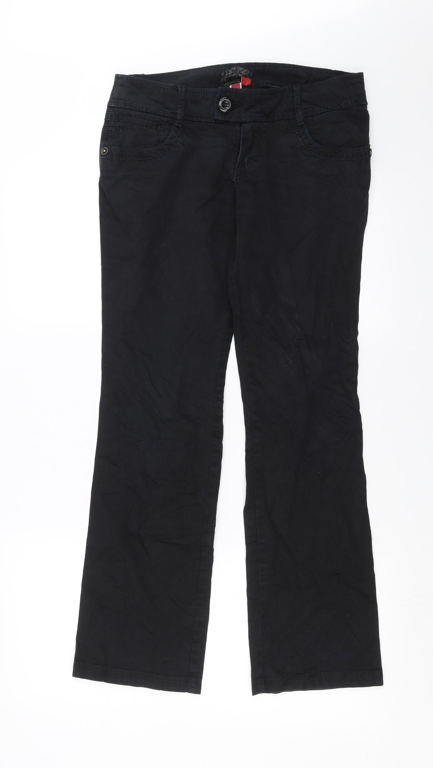 Womens UK Size 8 EVIE Regular Fit  Black Trousers