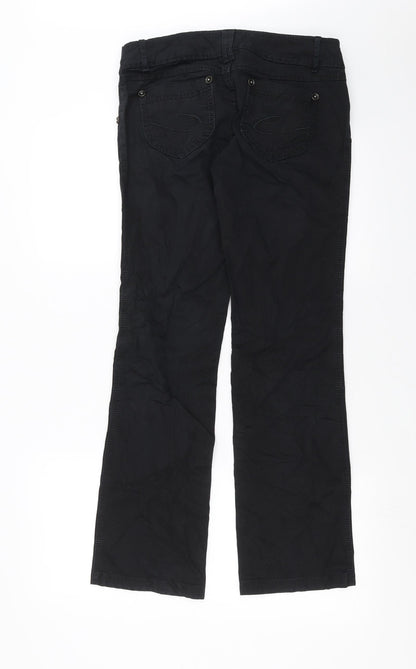 Womens UK Size 8 EVIE Regular Fit  Black Trousers