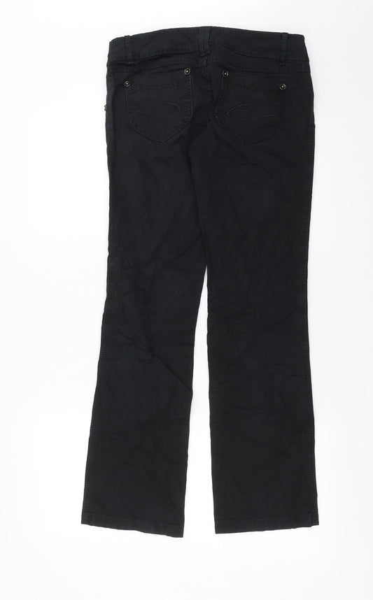 Womens UK Size 8 EVIE Regular Fit  Black Trousers