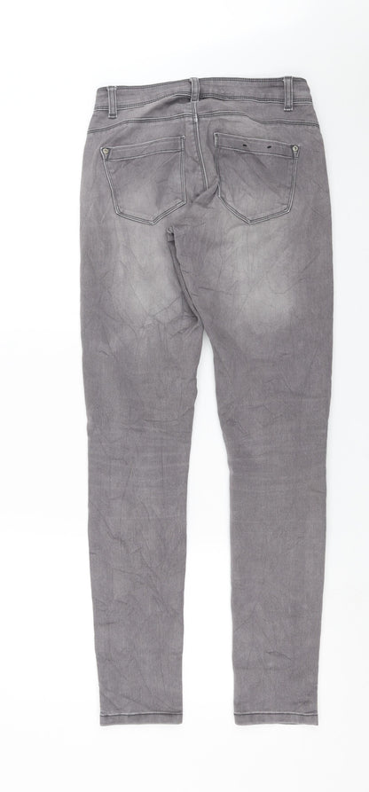 Only Womens Grey  Denim Skinny Jeans Size S L31 in