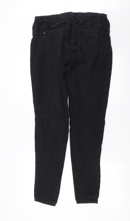 Primark Womens Black  Denim Jegging Jeans Size 12 L32 in